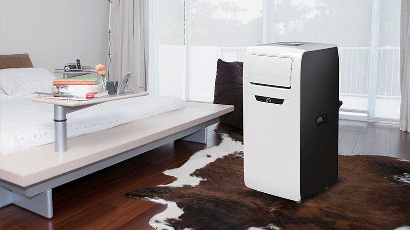 Unidades portátiles de aire acondicionado de habitación 9000BTU con deshumidificador de control remoto WIFI y modo de sueño